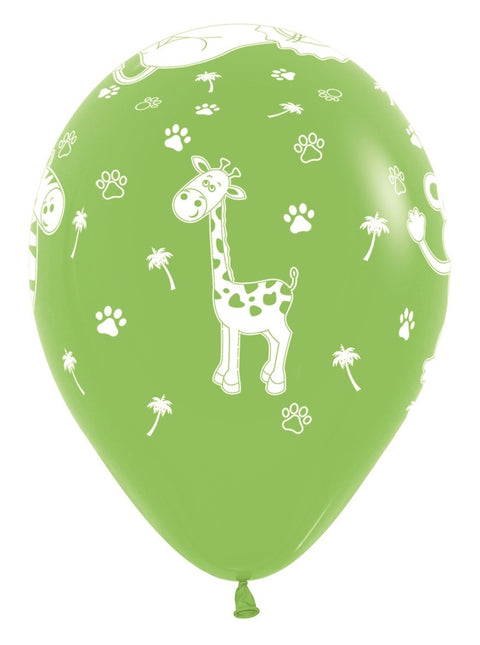 Ballons Dschungel Tiere Mix 30cm 25Stk