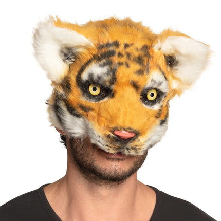 Halbmaske Tiger Plüsch