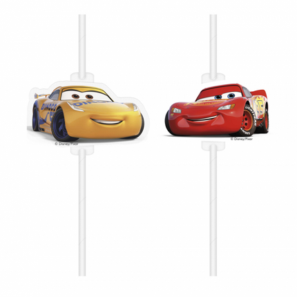 Cars 3 Strohhalme Papier 4 Stk.