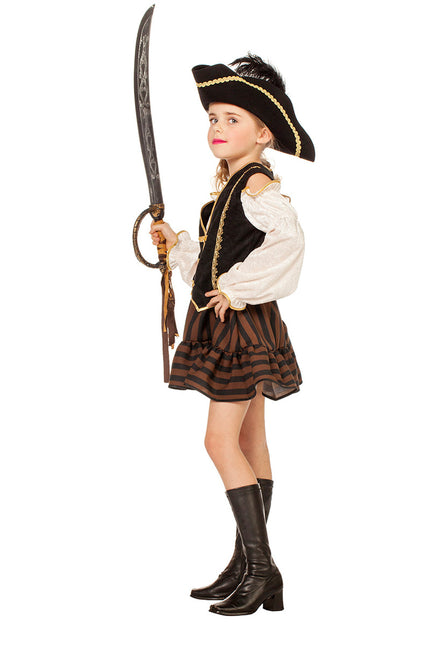 Piratenkleid Braunes Mädchen
