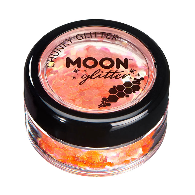 Moon Glitter Schillernder Chunky Glitter Orange 3g