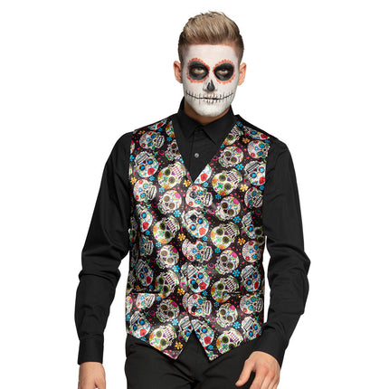 Halloween Gilet Day Of The Dead