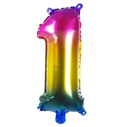 Regenbogen Figur Ballon 1 Jahr 36cm