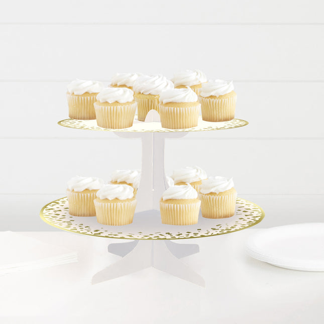 Cupcake-Ständer Goldkarton 35cm