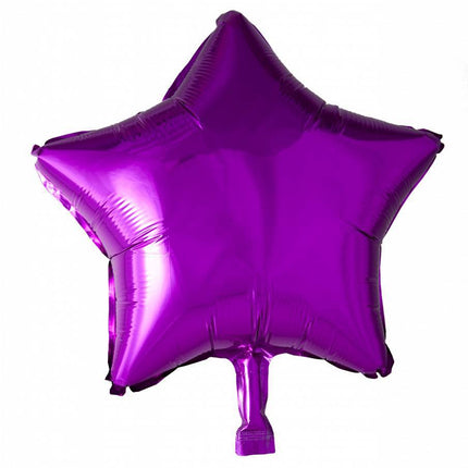 Heliumballon Star Fuchsia 46cm leer