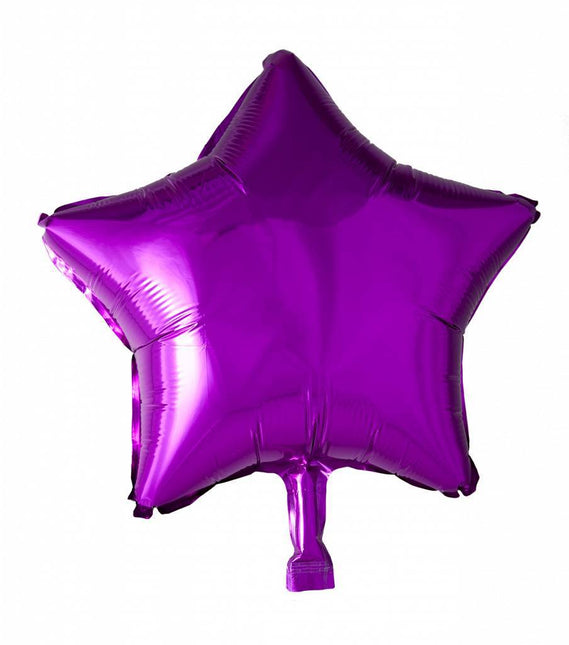 Heliumballon Star Fuchsia 46cm leer