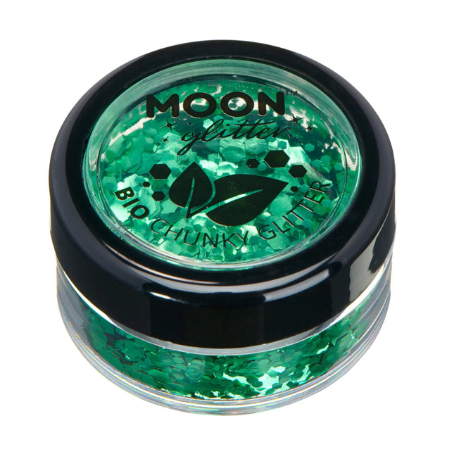 Moon Glitter Bio Chunky Glitter Grün 3g