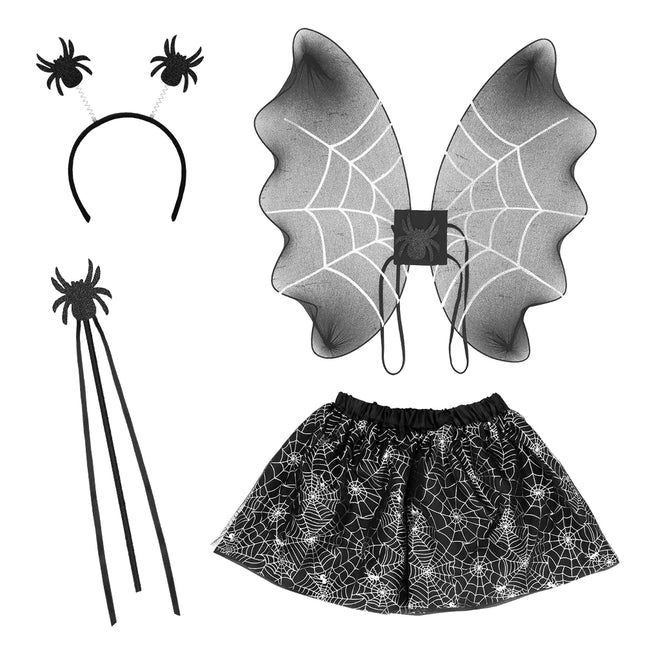 Halloween Accessoires Set Mädchen 4 Stück