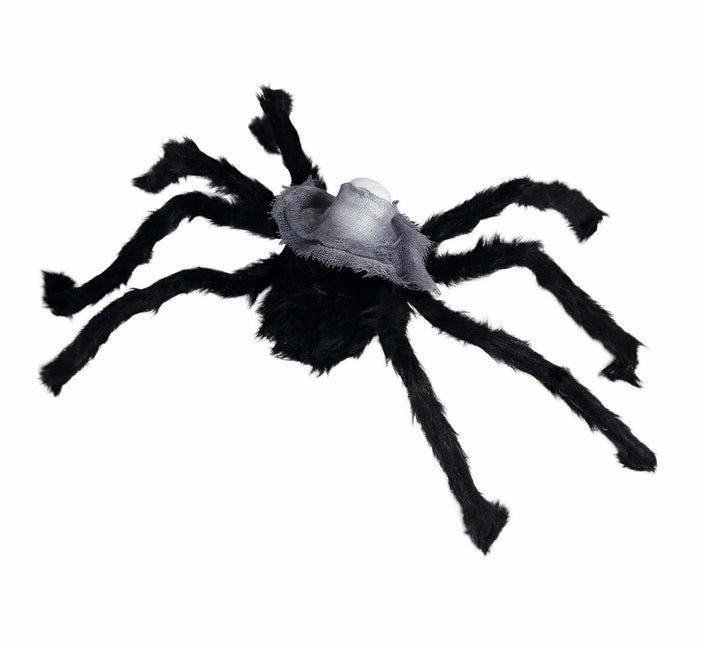 Schwarze Fake Spinne 60cm