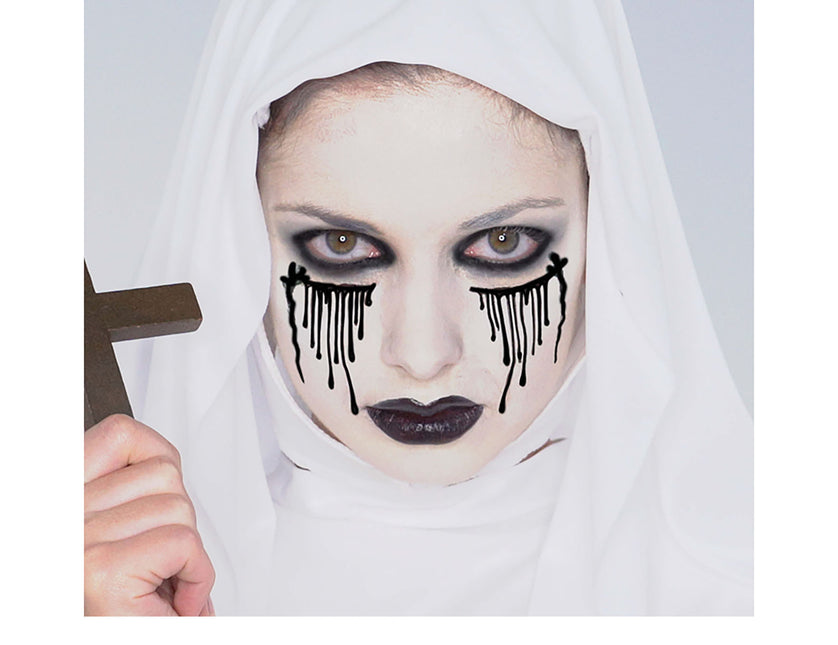 Halloween Make Up Set Blutige Nonne
