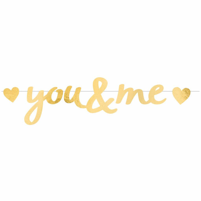 You And Me Buchstabengirlande 92cm