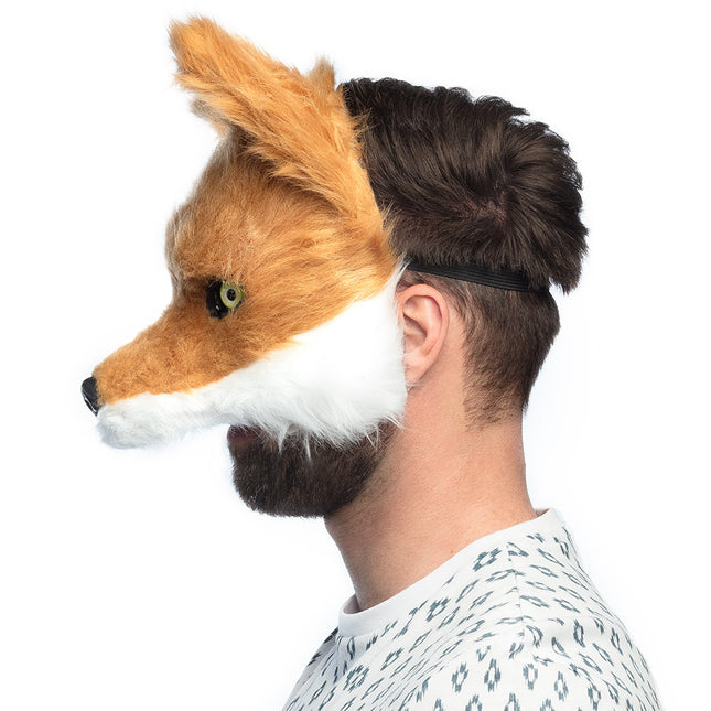 Maske Fuchs Halb Plüsch