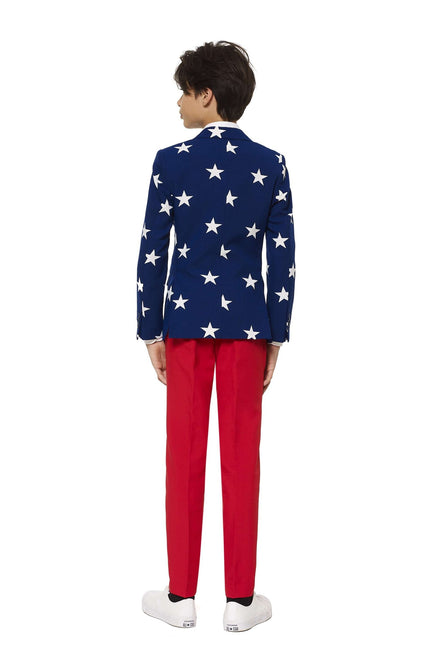 USA Stars Stripes Anzug Junge Teen OppoSuits