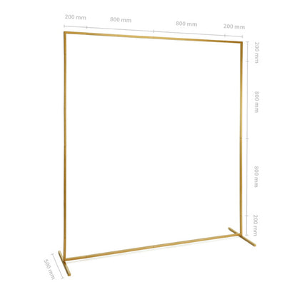 Gold Backdrop Rahmen Quadratisch 2m