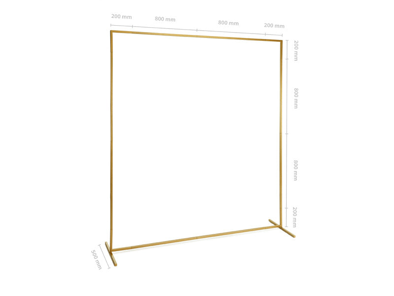 Gold Backdrop Rahmen Quadratisch 2m