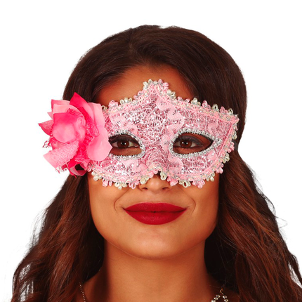 Blumenmaske Rosa