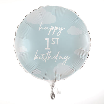 Happy 1St Birthday Heliumballon Blau Leer 43cm