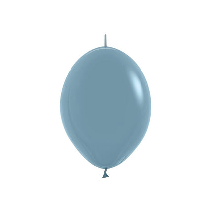 Ballons Pastell Dämmerungsblau 15cm 50Stk