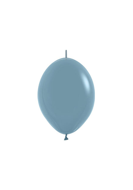 Ballons Pastell Dämmerungsblau 15cm 50Stk