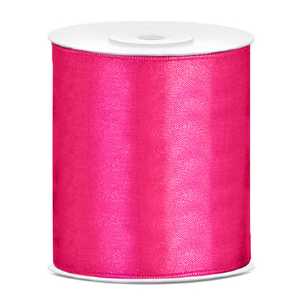 Satinband Fuchsia 100mm 25m