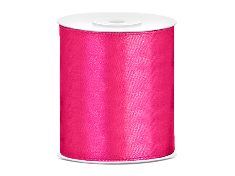 Satinband Fuchsia 100mm 25m