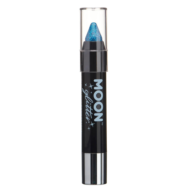 Moon Glitter Holographic Body Crayons Blau 3.2g