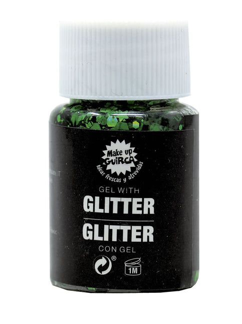 Dunkelgrünes Glitzergel 20g