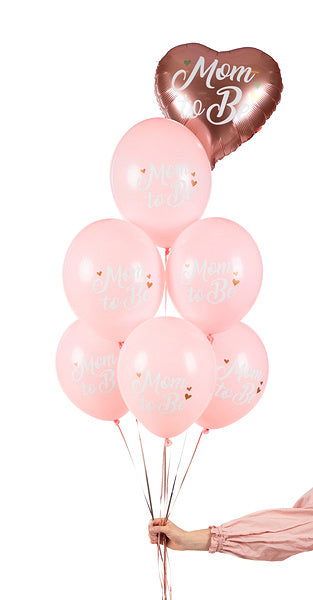 Ballons Mom To Be Rosa 30cm 6Stk