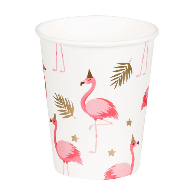 Flamingo Becher Papier 210ml 10Stk