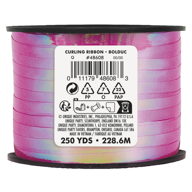 Rosa Band Holographisch 228,6m