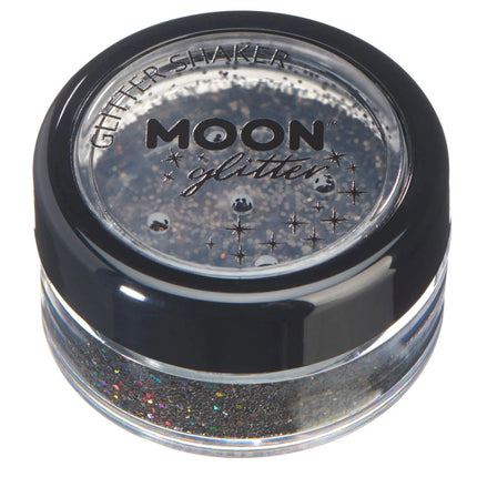 Moon Glitter Holographic Glitter Shakers Schwarz 5g