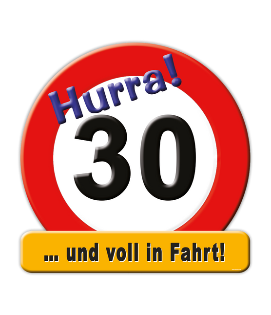 Türschild 30 Jahre 50cm