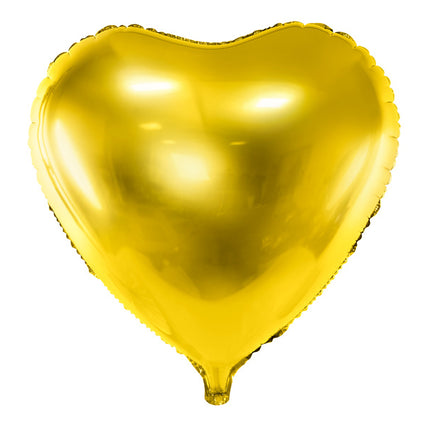 Helium Ballon Herz Gold Leer 61cm