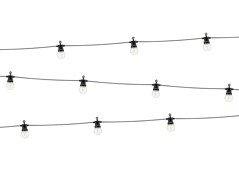 Lichtgirlande LED Lichter Schwarz 5m