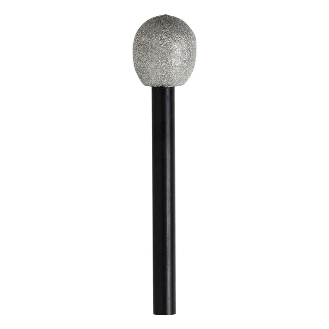 Schwarz Silber Mikrofon