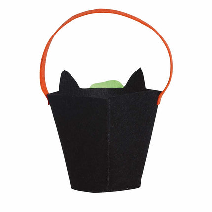 Halloween Süßigkeiteneimer Katze 20cm