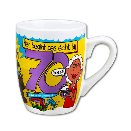 Becher 70 Jahre 12cm