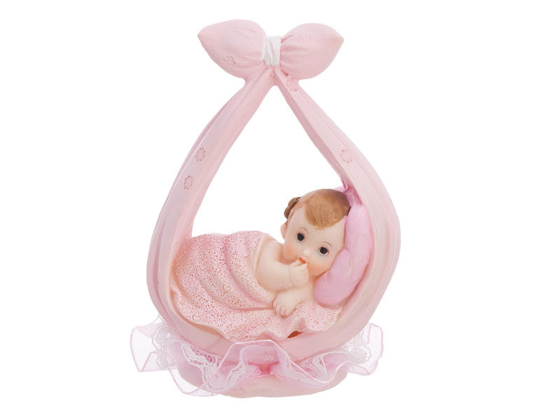 Tortenaufleger Baby Girl In Schal 11cm