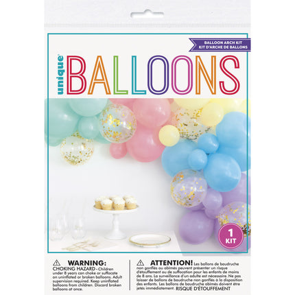 Ballonbogen Selbstgemachtes Set Pastell 2,43m