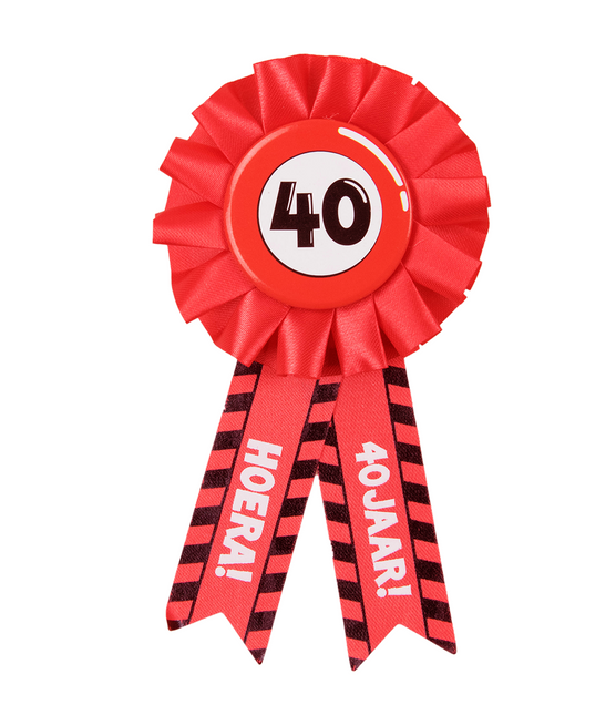 Rosette Hooray 40 Jahre Hooray