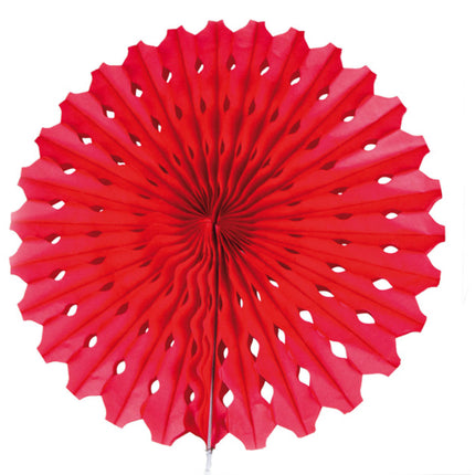 Papierfächer Rot 45cm