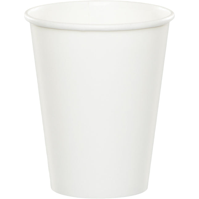 Weiße Becher 256ml 8Stk