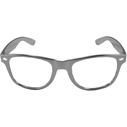 Brille Metallic Schwarz