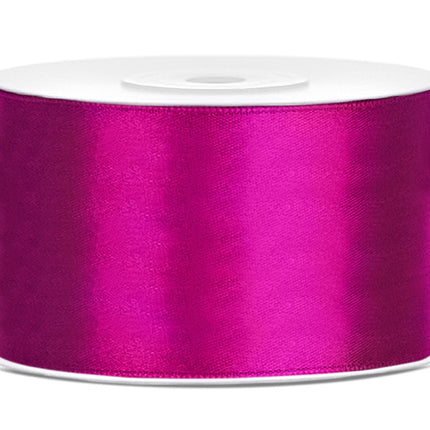 Satinband Fuchsia Dunkel 38mm 25m