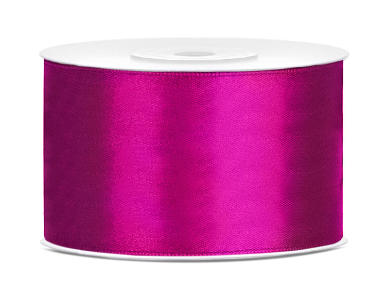 Satinband Fuchsia Dunkel 38mm 25m