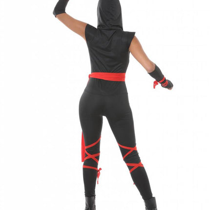 Ninja Kostüm Schwarz Damen