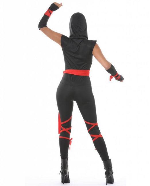 Ninja Kostüm Schwarz Damen