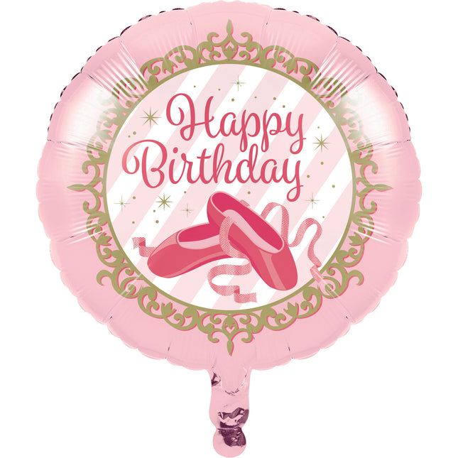 Ballerina Helium Ballon Happy Birthday 44cm