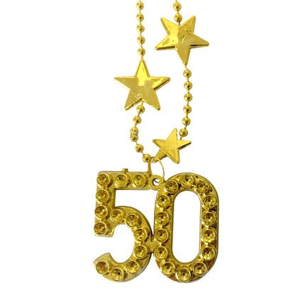 Gold Halskette 50 Jahre Stern