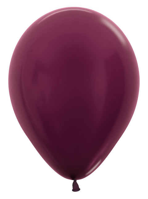 Ballons Metallic Burgund 30cm 50Stk